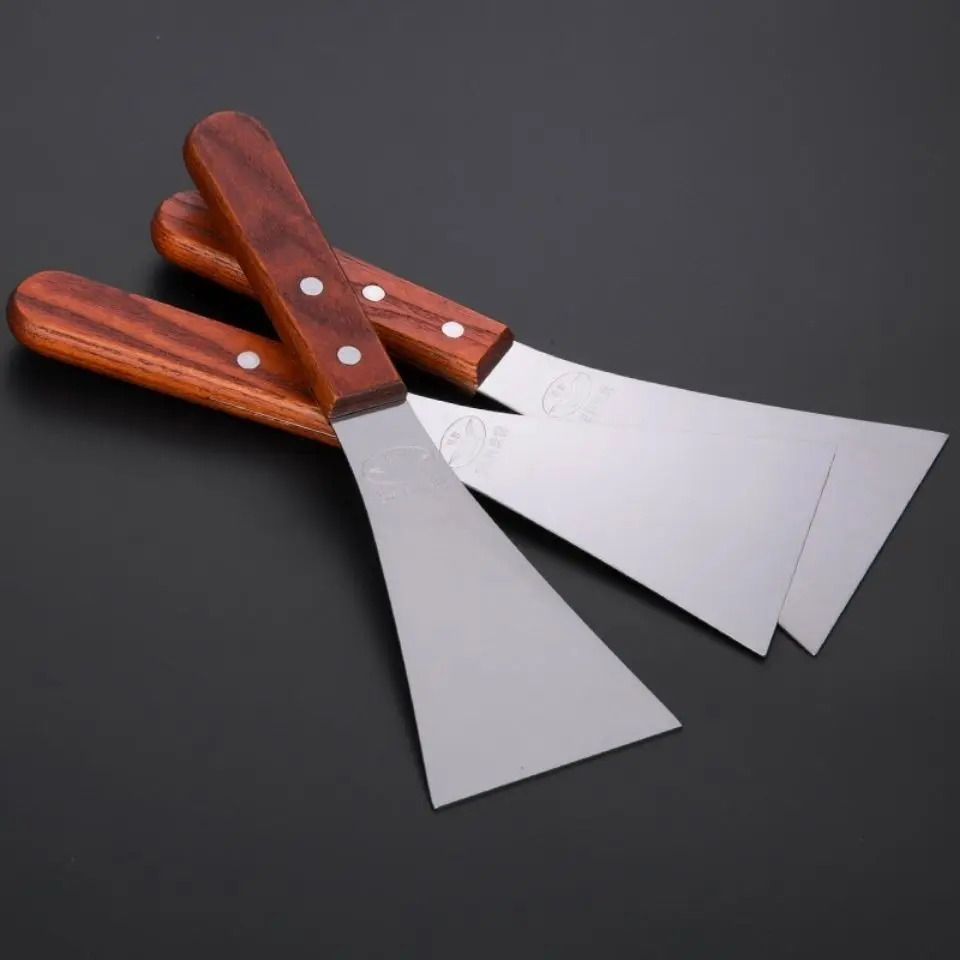 Metal Shovel Stainless Steel Griddle Hamburger Spatulas as Barbecue Turner Kitchen Accessories BBQ Grill Scraper Smash Burgers