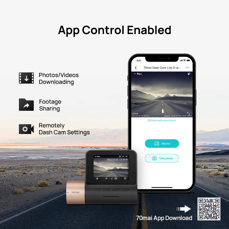 70mai Lite 2 Dash Cam 1080P HD Driving Assistant with 2 LCD Screen – 70mai  Official Store
