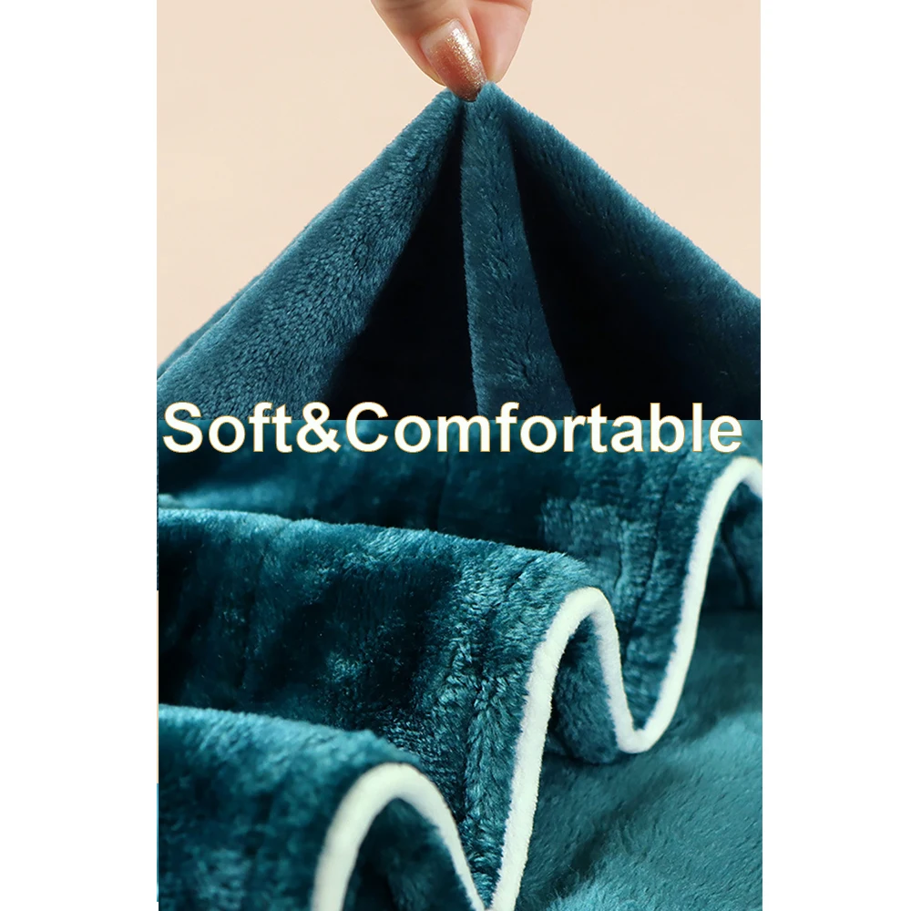 Flannel Double-side Thicken Couple Sleepwear Lengthened Robe for Men Elegant Shawl Collar Bathrobe+Straight Leg Pajama Pants 3XL