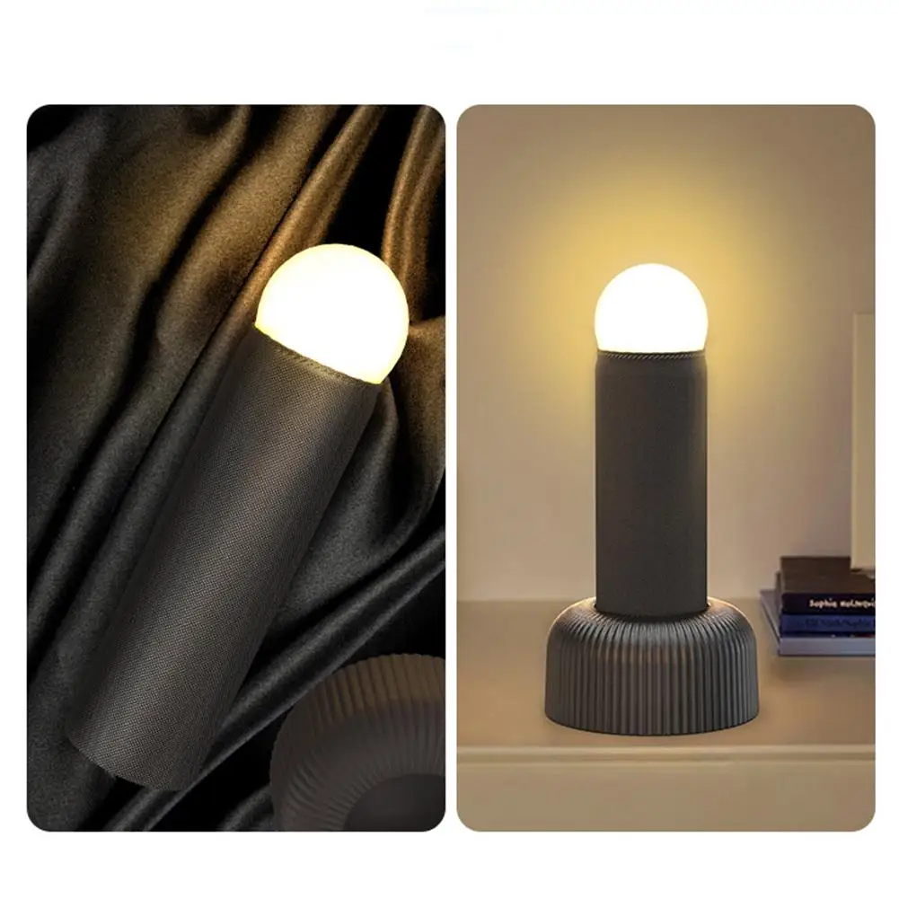 LED Night Light Atmosphere Table Lamp Table Sleep Night Lamp Hand Pull Switch Rechargeable For Bedroom Decoration Birthday S6X9