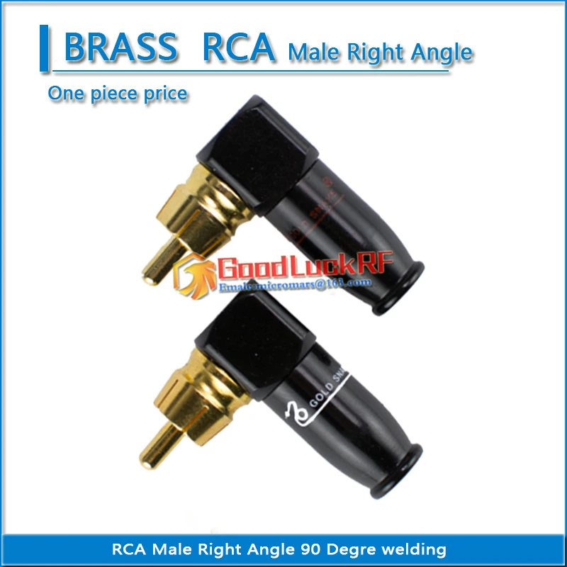 Lotus RCA Male Rgith Angle 90 Degree AV audio and video connection Brass welding RF connector extension conversion lotus rca male rgith angle 90 degree av audio and video connection brass welding rf connector extension conversion