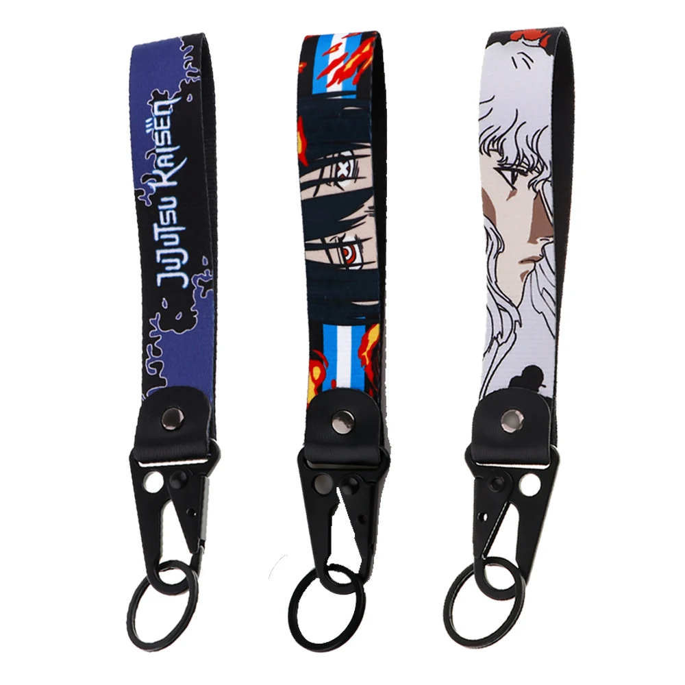 BERSERK Car Keychain Japanese Anime Cartoon Keys Holder Accessories