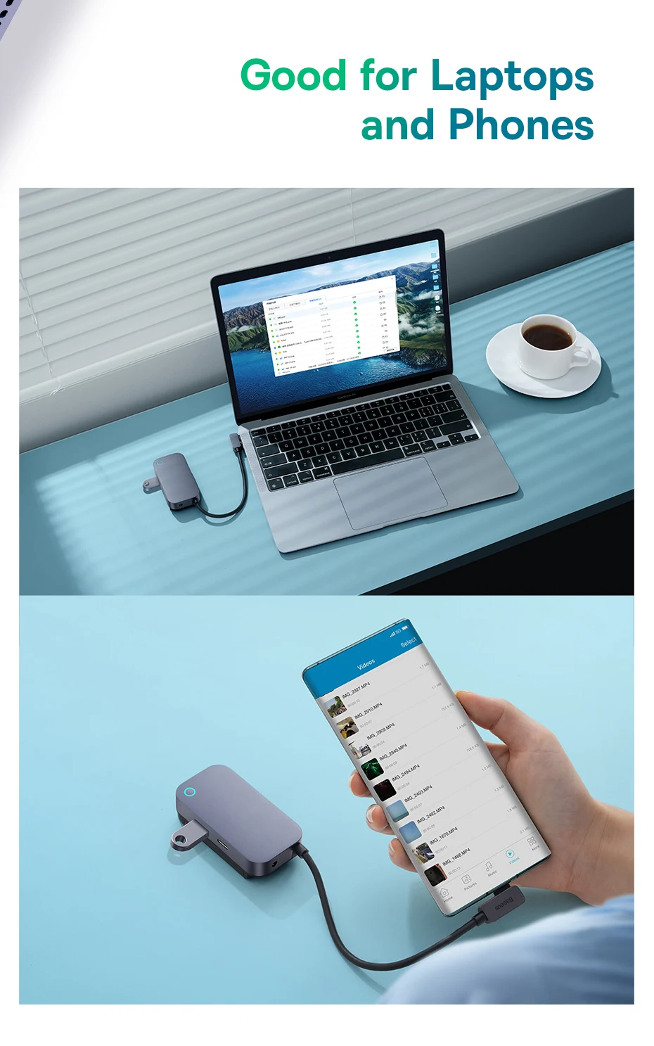 Hub Chuyển Đổi Baseus Padsafe 6-Port Type-C HUB Adapter - Hình ảnh 15
