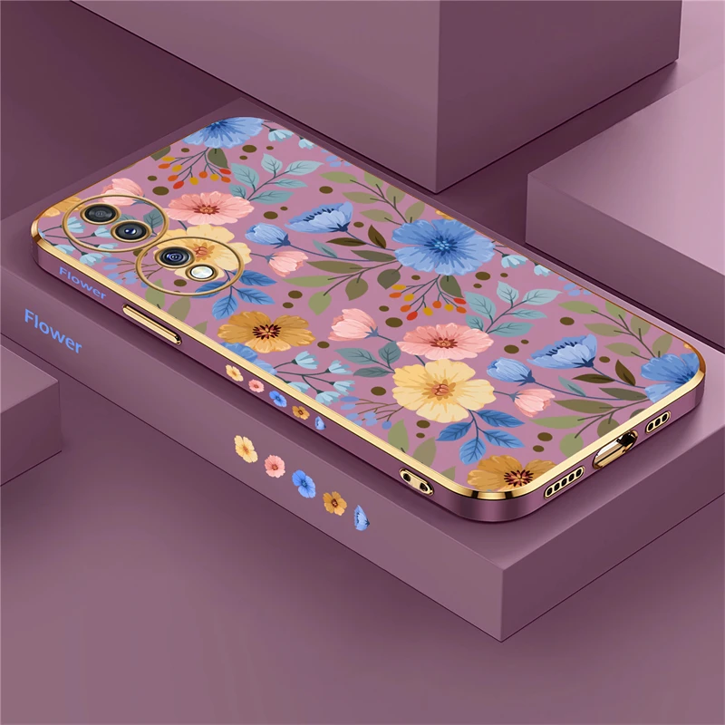 Floral Silicone Soft Pattern Phone Case Cover
