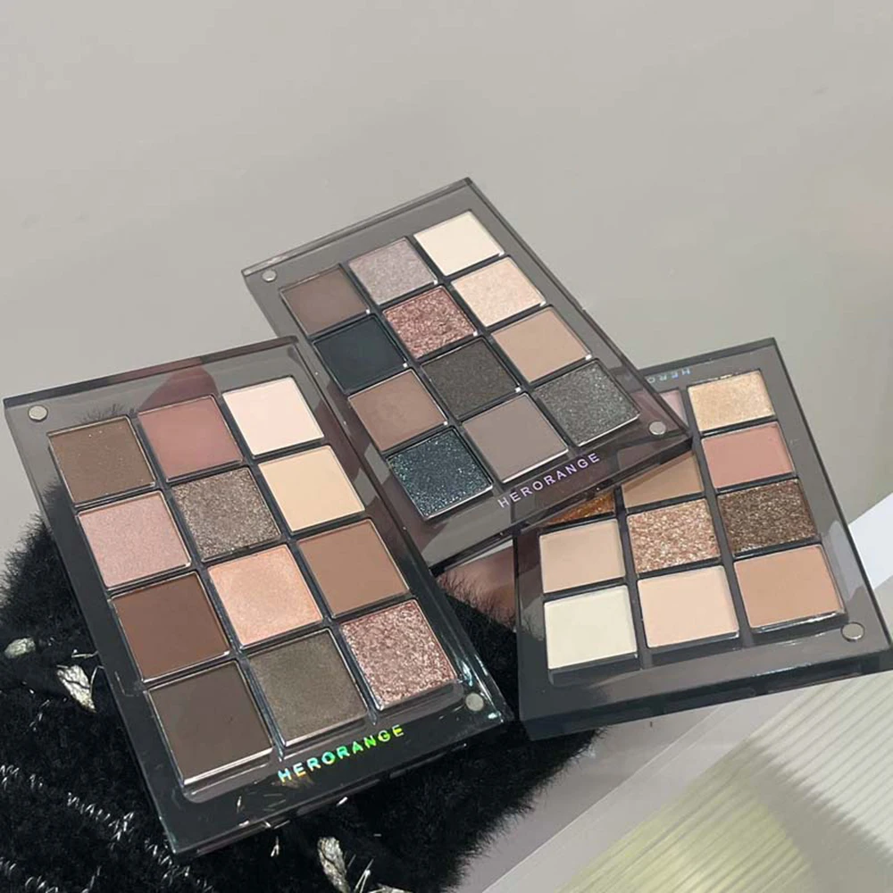 HERORANGE Vibrant 12-Color Eyeshadow Palette for Stunning Makeup Transformations