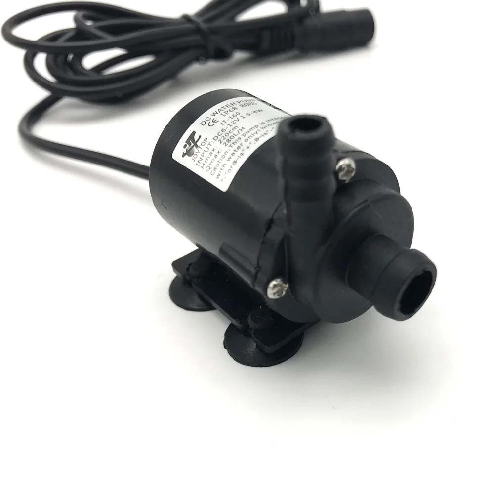 JT-160A DC 6V 120L/h 12V 240L/H Micro Aquarium Submersible Mini Water Pump for Fish Tank