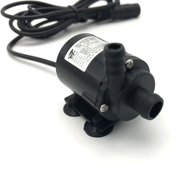 12V DC Mini Pompe à Eau Electrique pour Piscine Aquarium, 800L / H