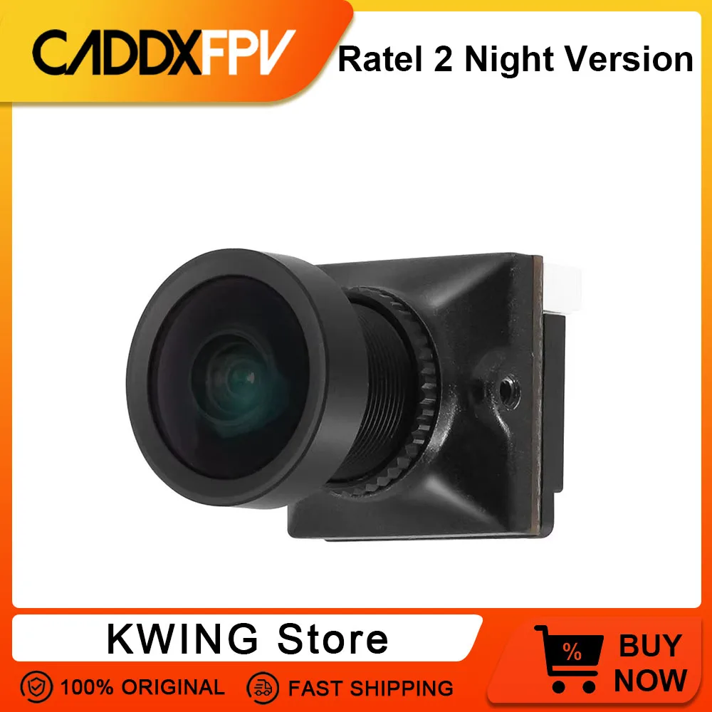 CADDX Ratel 2 Nachtsicht-Analogkamera 1500TVL 16:9/4:3 Umschaltbar Mikro-FPV-Kamera für RC FPV Quadcopter Drohne