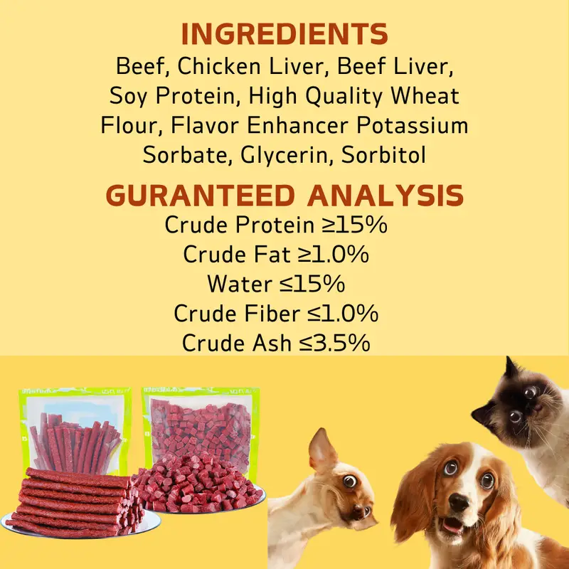 7.05oz/14.11oz(200g/400g) Beef Stick, All Natural Ingredients, Natural Dog Treats, Healthy, Easily Digestible - Image 6