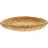 Fruit Bamboo Bread Basket Bohemian Decor Serving Food Plate Tabletop Storage Dessert Tray 3