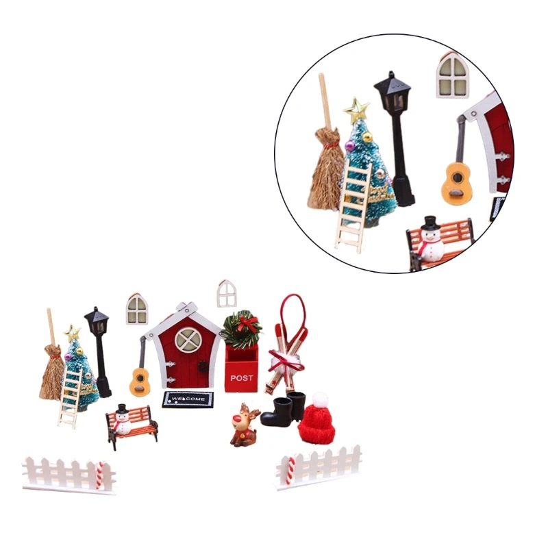 

Miniature Lamp Model Dollhouse Christmas Accessory Realistic Playset