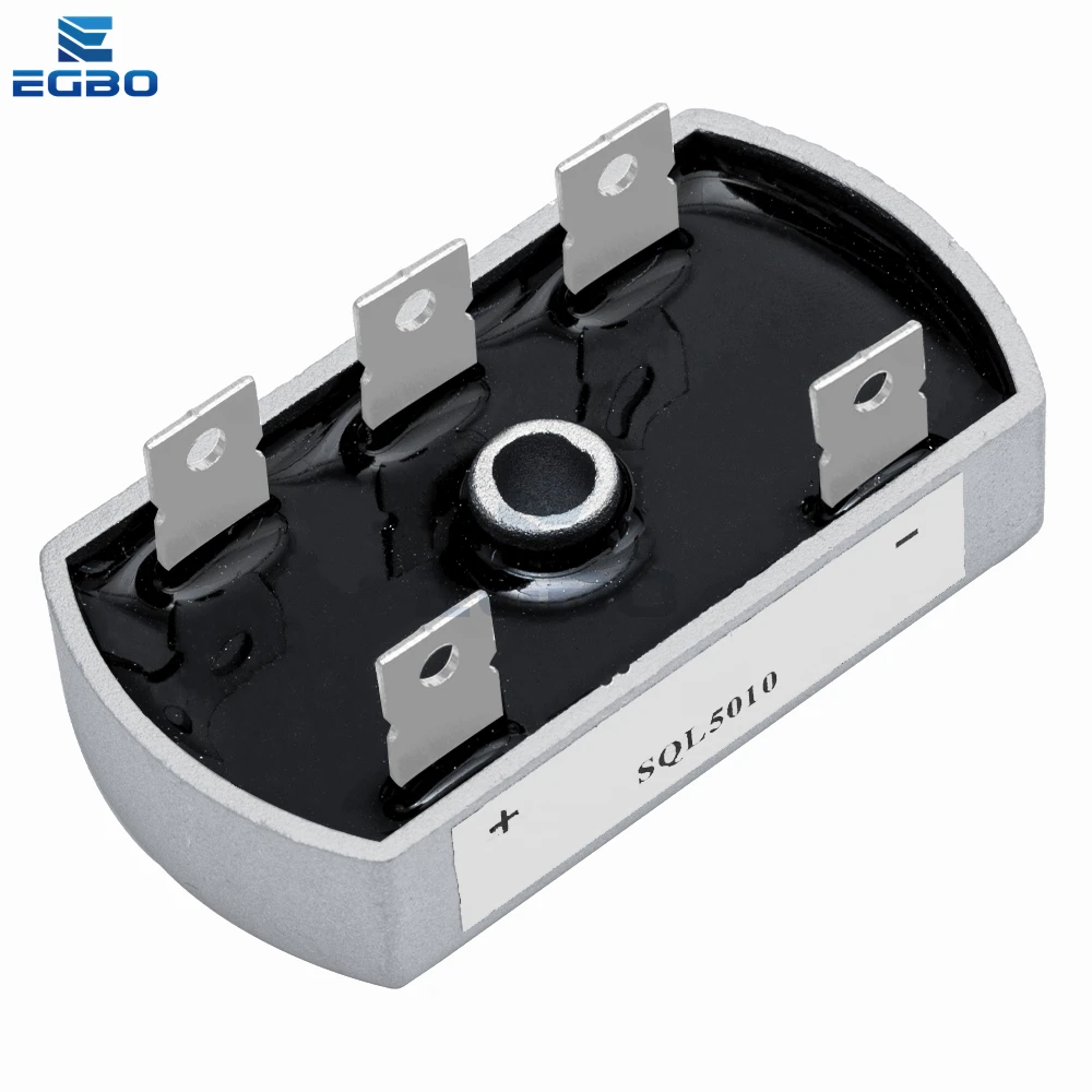 3 Phase Diode Bridge Rectifier 50A 1200V SQL5010 Aluminum Metal Case 50Amp SQL50A Module