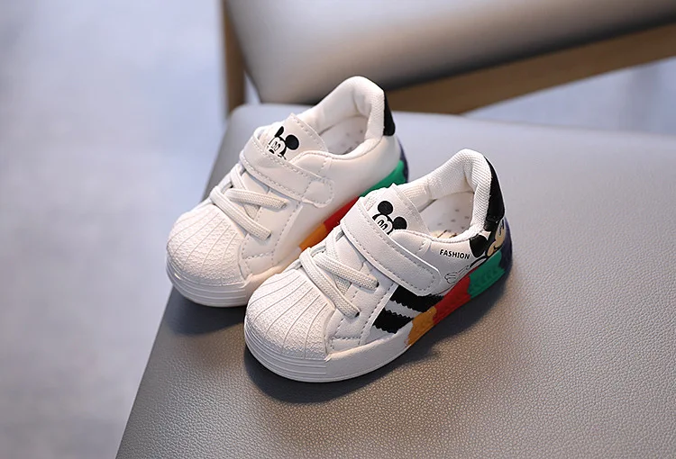 Description Picture 5 of itemSpring And Autumn Boys And Girls Baby Walking Shoes Soft Sole Board Shoes Children's Single Shoes Anti Slip And Breathable Sneak