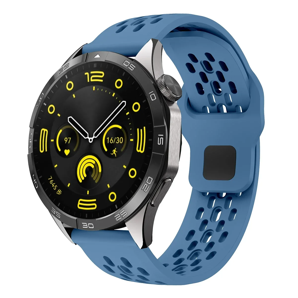 Versatile 20mm/22mm Silicone Smartwatch Strap