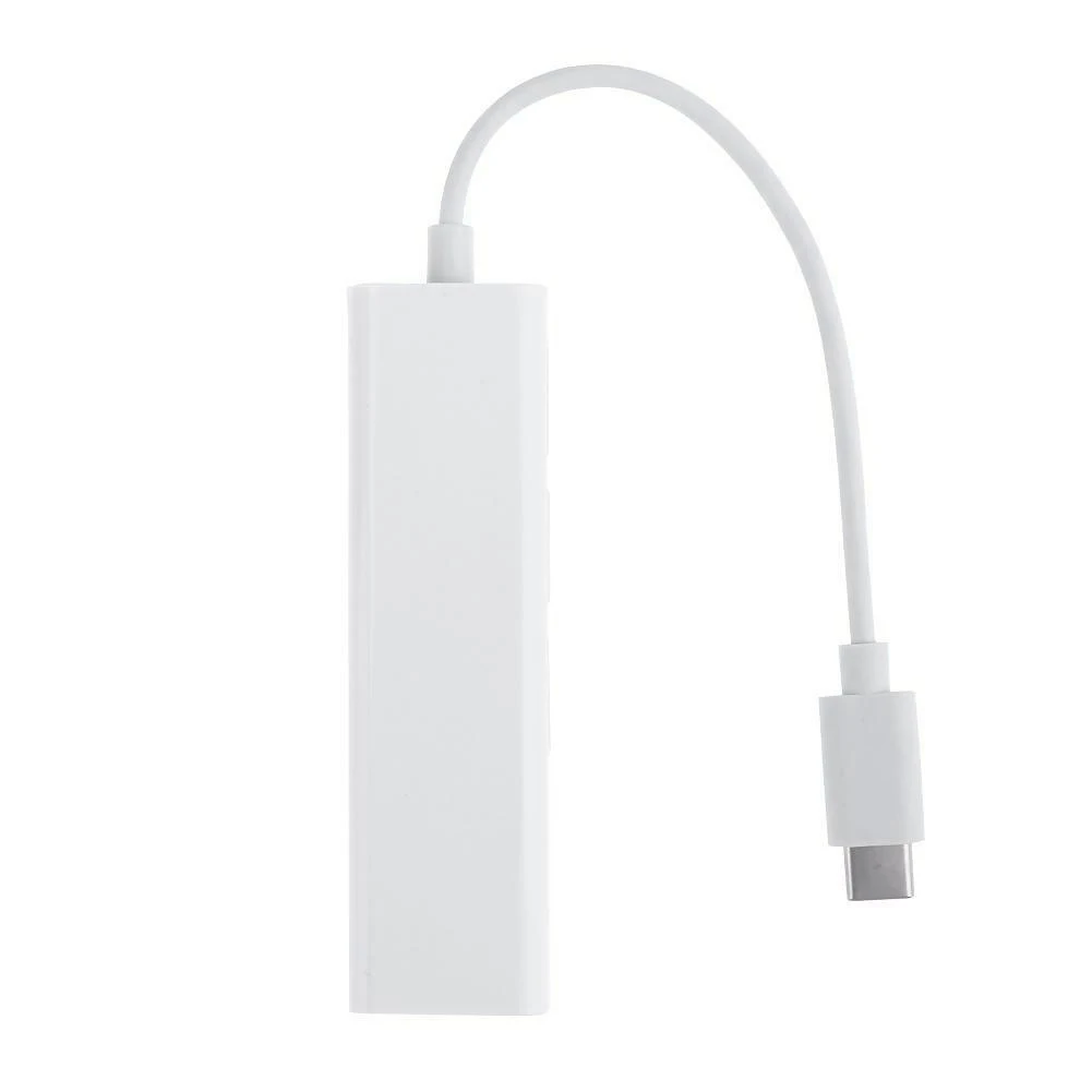 USB-C USB 3.1 C타입-USB RJ45 이더넷 랜 어댑터 허브 케이블, 맥북 PC용