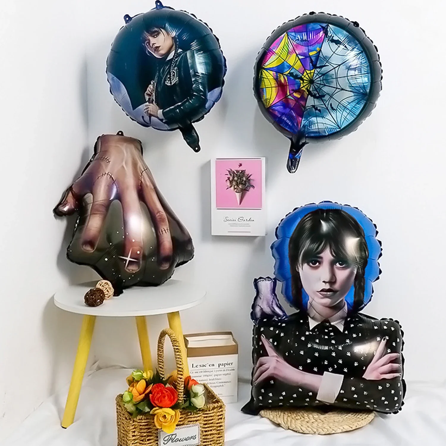 

Тематические костюмы на день рождения, день рождения, тематические костюмы на Хэллоуин, фоновое украшение на стену, Joytoy 1 18, интересный ужас