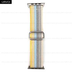 URVOI Elastic Nylon Loop Strap with Ring Closure for 44 45 49mm 46mm-S10 (Starlight stripe)