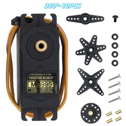 High - Torque 180°/360° Metal Gear Servo (MG995 - 360 - 10PCS)