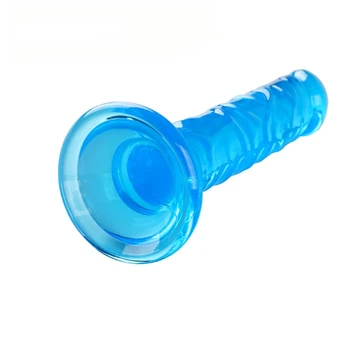 14CM Soft Jelly Small Dildo Realistic Fake Dick Suction Cup Penis Vagina Anal Massage Dildo Sex Toys for Women Couples 2