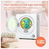 Euhomy 110V Portable Clothes Dryer 850W Compact Laundry Dryers 1.5 cu.ft Front Load Stainless Steel Electric Dryers Machine 3