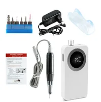 2020 Newest Design 35000RPM Portable Electric Nail Drill Machine Rechargeable Cordless Electric Manicure Set For Nail Tools 2