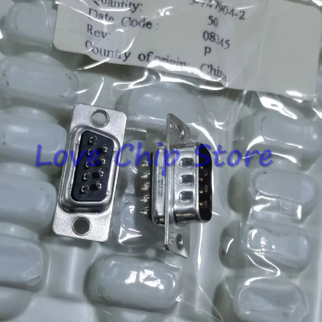 5 Pezzi 5-747904-2 Connettori D-Sub Standard Spina 9P Tin D-Sub Nuovo E Originale