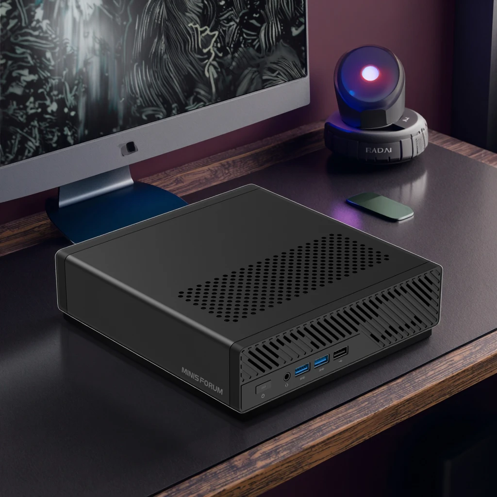 미니스포럼 MS-A2 게이머 미니 PC AMD 라이젠 9 7945HX 2x10G SFP+ 2개의 2.5G LAN 포트 4개의 NVMe 슬롯 2개의 DDR5 슬롯 워크스테이션 미니 게이밍 컴퓨터 WiFi6E