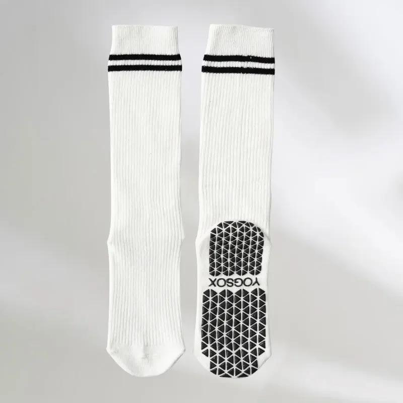 Yoga Socks Cotton Stripe Pile Dot Silicone Non-slip Women High Quality Pilates Grip Over The Calf Socks yoga socks