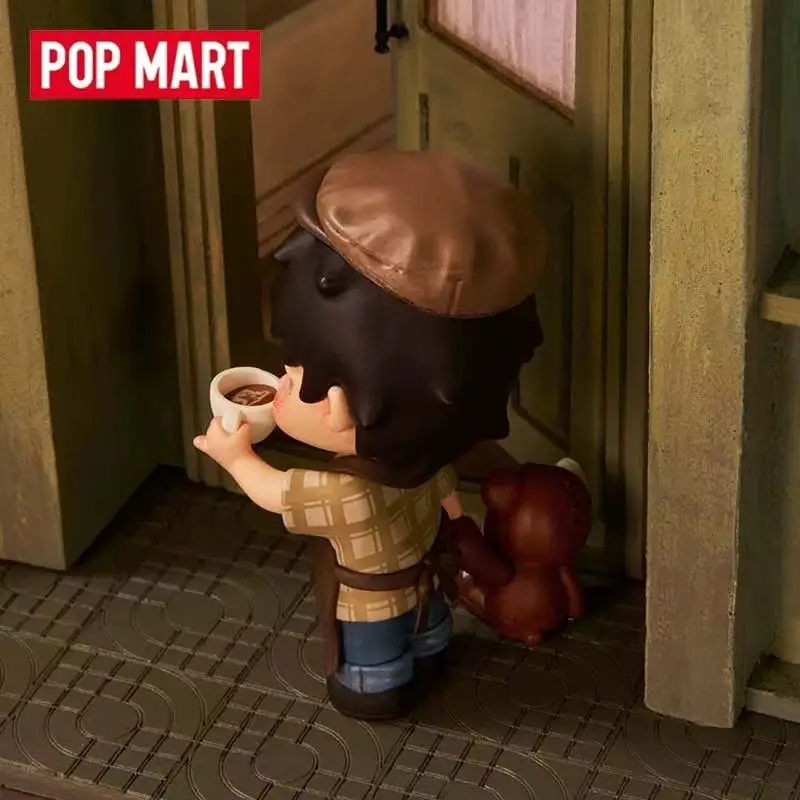 Original POP MART Hirono Coffee Figure Hangka Trendy Holding A