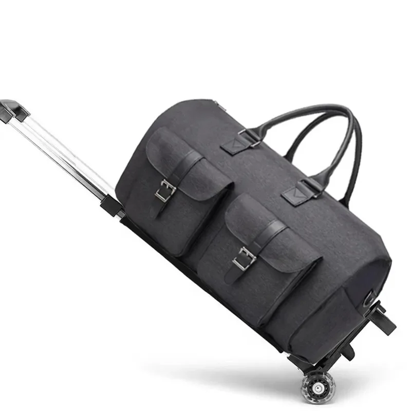Foldable Suit Bag Garment Travel Bag with Wheels Waterproof Large Capacity Multifunctional Business Trolley Box Luxury Weekend