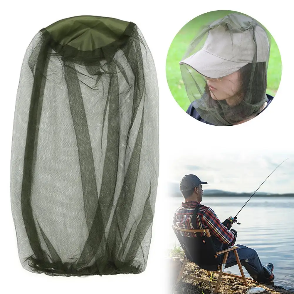 

Outdoor Fishing Cap Anti Mosquito Insect Head Face Protector Sunshade Camping Mesh Beekeeping Breathable Fishing Accessory I2P6