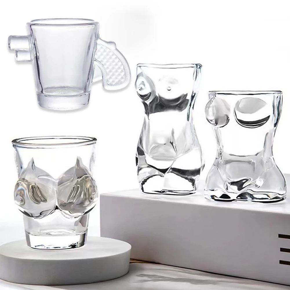 Description Picture 5 of itemNew Funny Transparent Crystal Whiskey Glass with Sexy Design Vodka Coffee Juice Cocktail Beer Glass Cups