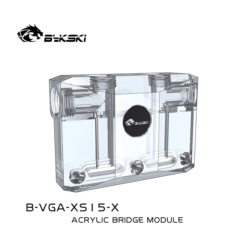 Bykski em Forma de l Ponte Módulo para Gpu Bloco de Água Acrílico Multifuncional Mudança de Direção Superior-lado B-vga-xs15-x - Imagem 3