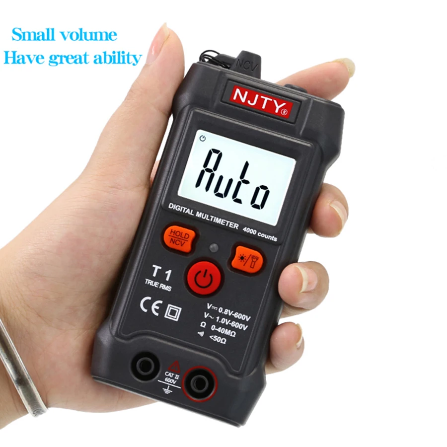 NJTY T1 Fully Intelligent Digital Multimeter - No Need to Change Gears, Small and Mini, Fully Automatic, Anti-Burn Universal Me 5