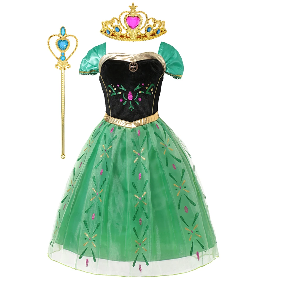 Costume Principessa Frozen Halloween Vestito Da Principessa Elsa (Frozen) Per Bambina - Costume Halloween E Travestimento Vestito Nuovo Con Etichette Per Bambine