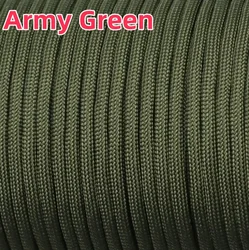Premium Paracord 7 Strand 4mm Outdoor Survival Rope for Camping and DIY Bracelets (Army Green)