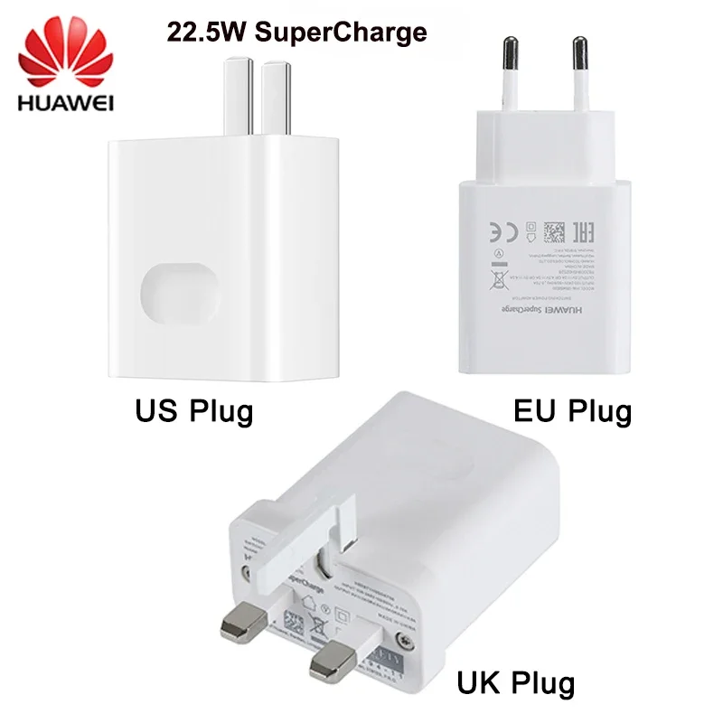 

Зарядное устройство HUAWEI, 5 В, 22,5 А, 5 А, USB Type-C, Вт