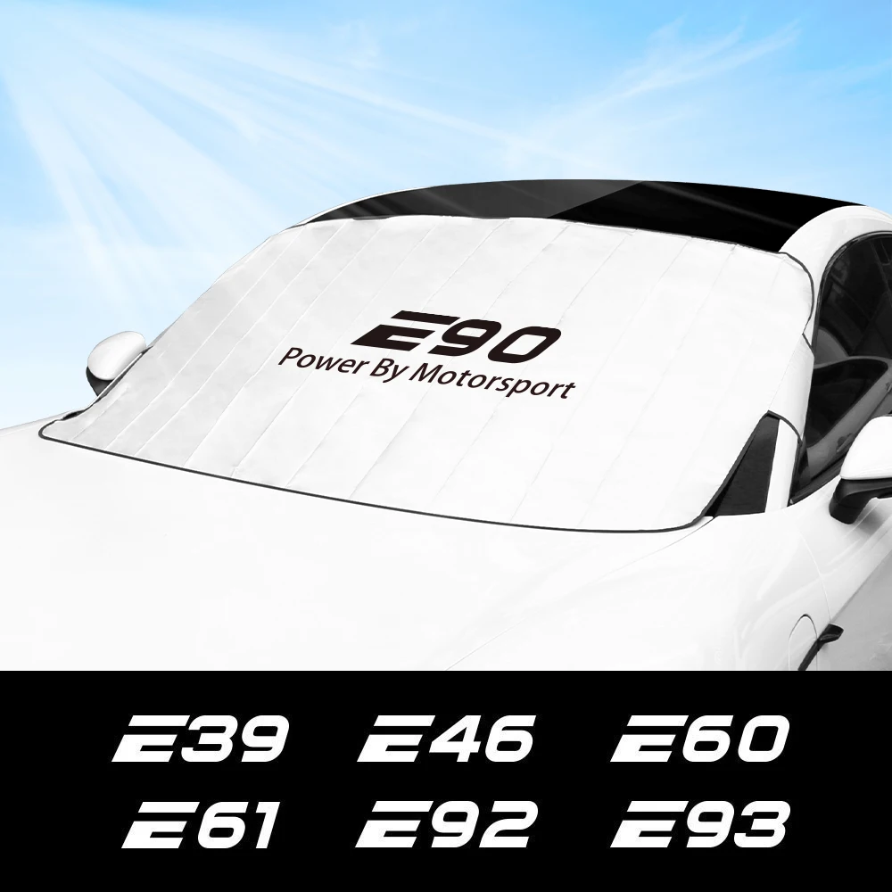 Car Sunshade Windshield Sunshade Windshield Sun Shade Front Windshield Cover UV Protective For BMW E46 E90 E87 E60 E36 E92 E39 E61 E30 E91 E34 E93 E70 E53 E83 E28 E62