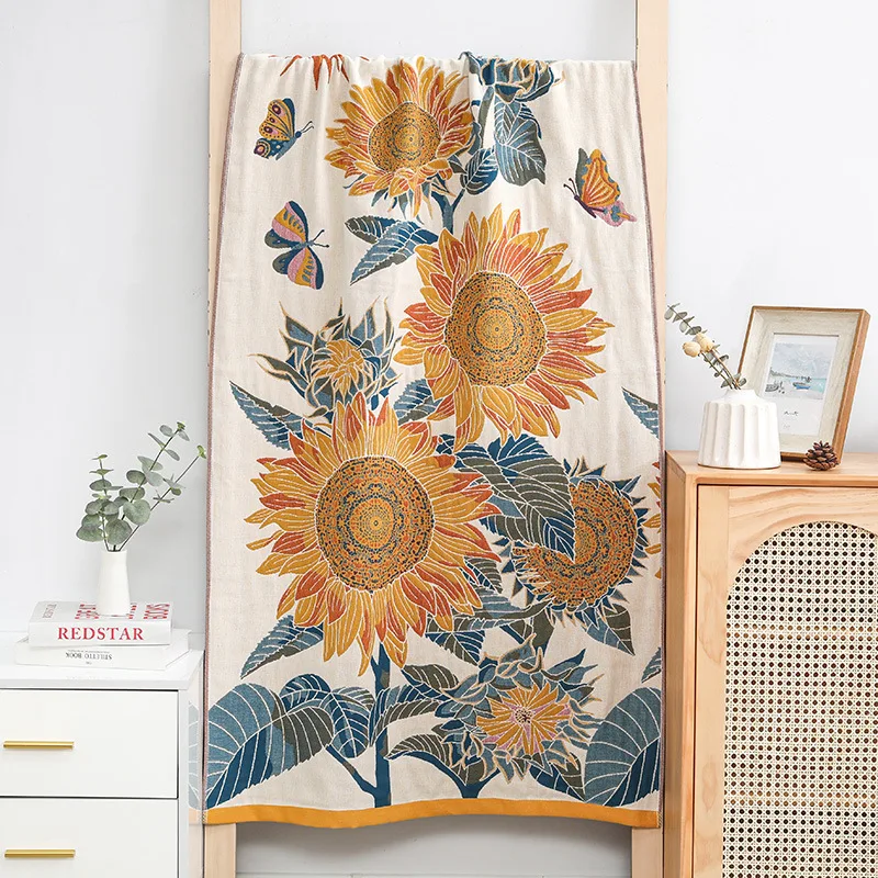 Cotton Gauze Bath Towel for Men and Women, Bathroom Towel, High Quality, 70*140 cm