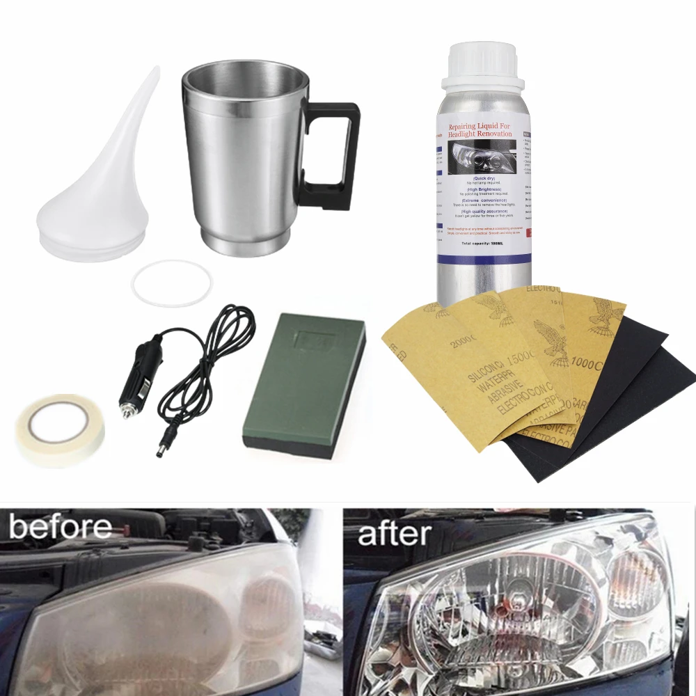 Car Headlight Renovation Headlights Lens Cleaner Polishing Of