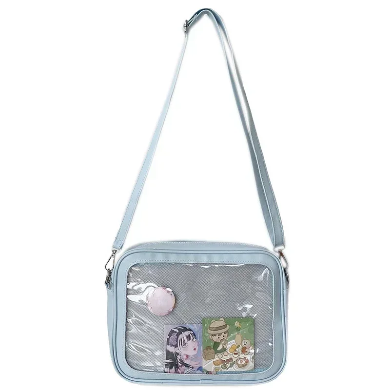 Elegant Women's Sweet Lolita Crossbody Bag - Cute Japanese-Style with Transparent Pocket