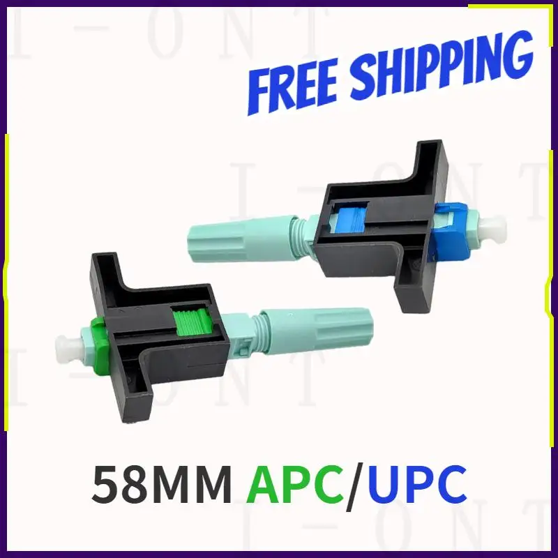 Free Shipping New SC APC UPC 58mm SM Single Mode Optical Connector FTTH Tool Cold Connector Tool SC UPC Fiber Quick Connector