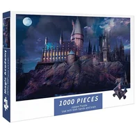 Adult 1000pcs Puzzle Magic Academy Cartoon Series Christmas Gift High Difficulty Decompression Educational Toys Birthday Present 2