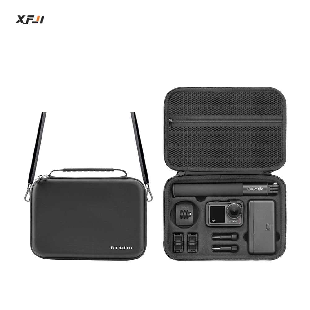 Description Picture 2 of itemPortable Case Waterproof Bag Charger Battery Base Selfie Stick Storage Handbag for DJI Osmo Action 5 PRO 4 3 Camera Accessories