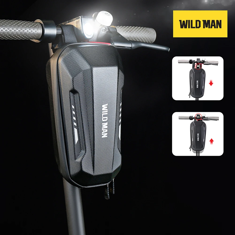 Bolsa para vehículo eléctrico WILD MAN, accesorios para patinete eléctrico,  resistente al agua para M365 Pro, bolsa frontal para patinete, bolsa para  bicicleta a prueba de lluvia - AliExpress