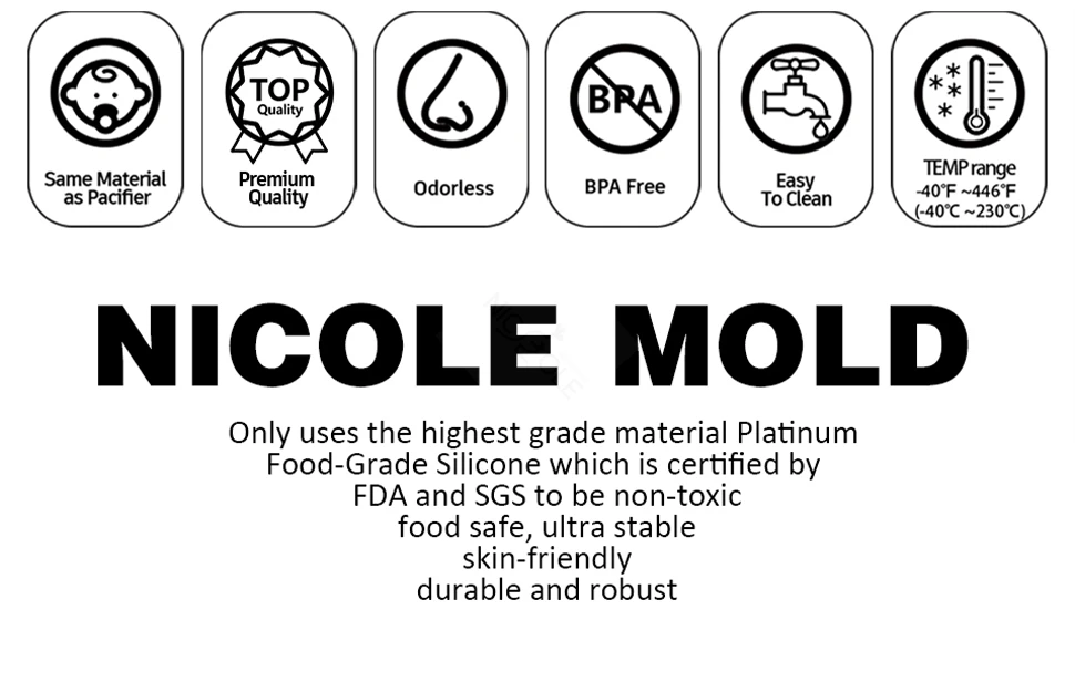 Description Picture 3 of itemBoowan Nicole Layered Christmas Tree Canddle Silicone Mold DIY Christmas Home Decor Mold for Scented Candles Soap Cookies Making