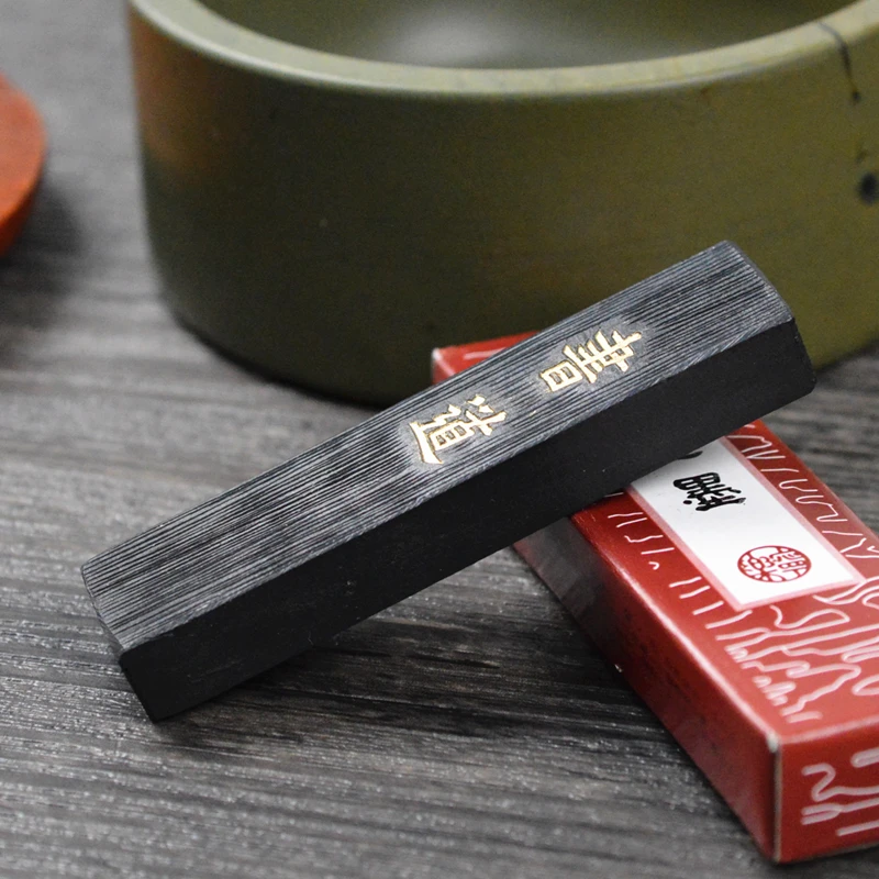 Hukaiwen Chinese Japanese Calligraphy Sumi-E ink Painting Ink Stick for Calligraphy Brushes 1pcs calligraphy ink stick
