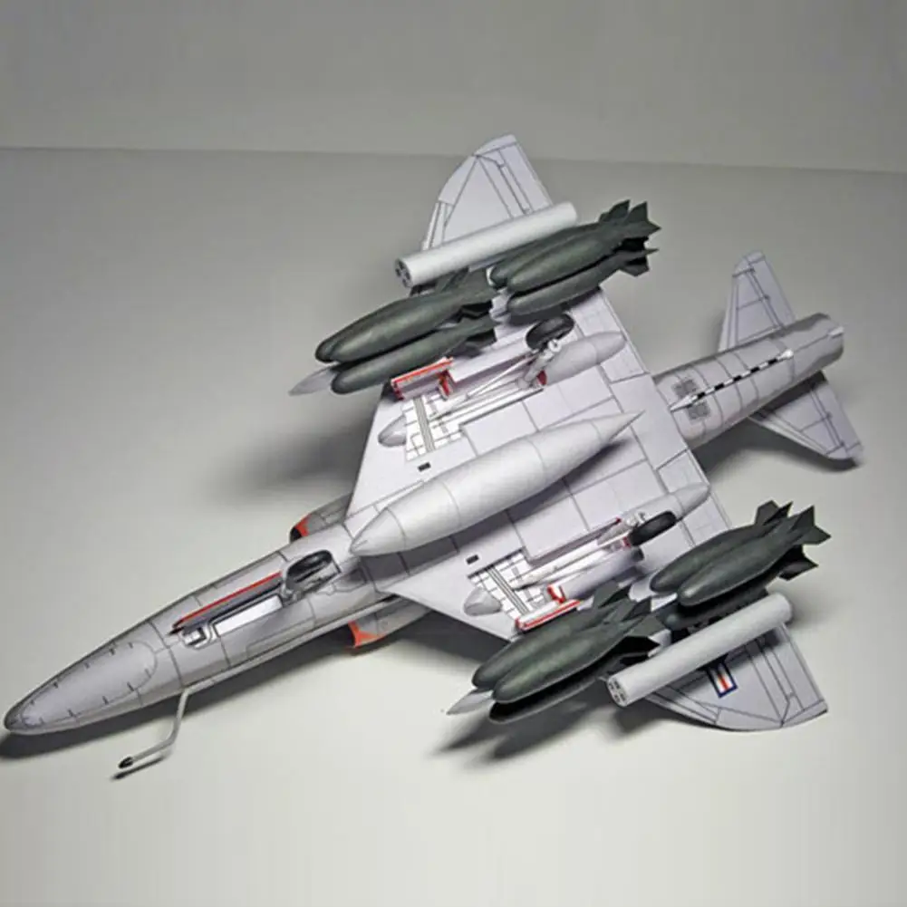 1:33 США A-4 Skyhawk самолёт Diy Имитация игрушки Строительство образовательная Военная