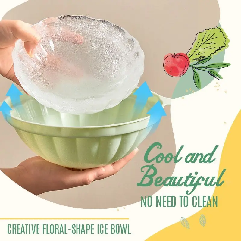 Ice Bowl Containers Mold Easy To Release Odorless Round Ice Bowl