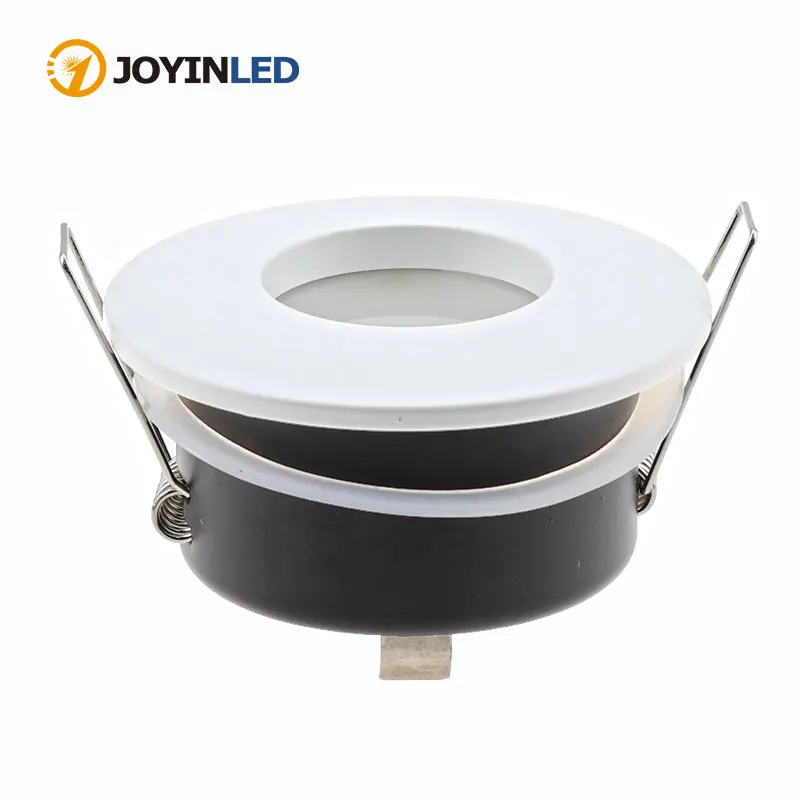 

2pcs Modern Design Recessed Round GU10/MR16 Lamp Holder Led Spot Light Ceiling Fixture Trim Ring Fittings Frame Waterproof IP65